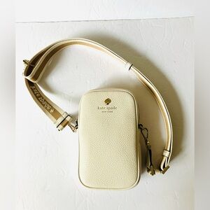 Kate Spade Emma Phone Crossbody Parchment Cream White